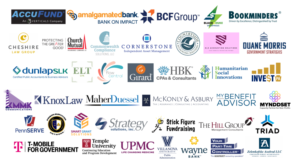 All 2026 Collaborative Conference sponsor logos arranged alphabetically by company name.