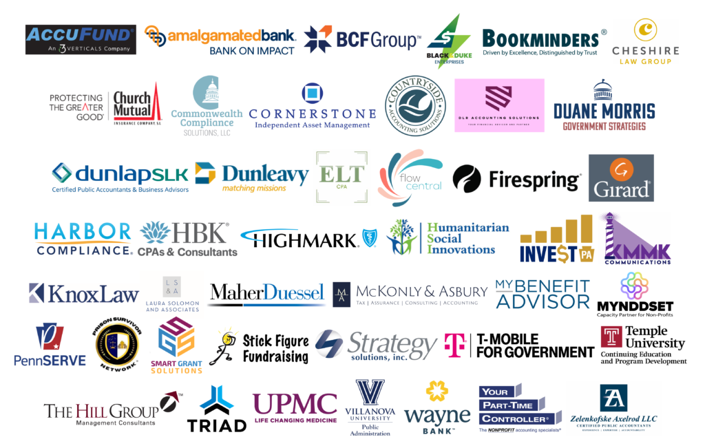 All 2026 Collaborative Conference sponsor logos arranged alphabetically by company name.